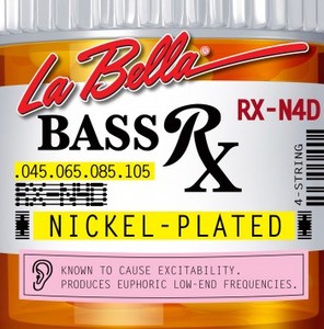 [La Bella] 베이스기타 스트링 - RX-N4D Bass RX Nickel-Plated, 45-65-85-105