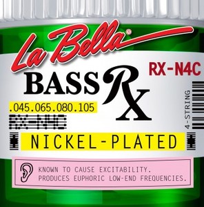 [La Bella] 베이스기타 스트링 - RX-N4C Bass RX Nickel-Plated, 45-65-80-105