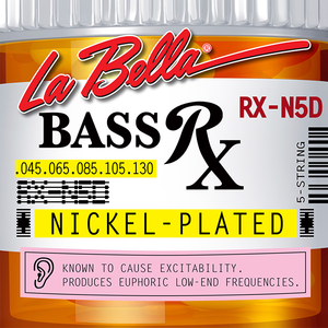 [La Bella] 베이스기타 스트링 - RX-N5D Bass RX Nickel-Plated, 45-65-85-105-130 5현