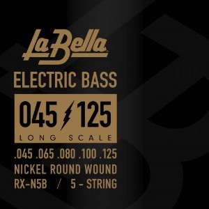 [La Bella] 베이스기타 스트링 5현 - RX-N5B Bass RX Nickel-Plated, 45-65-80-100-125