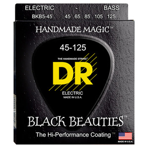 DR Black Beautles 045-125 블랙 코팅 스테인레스 베이스 스트링 (BKB5-45)