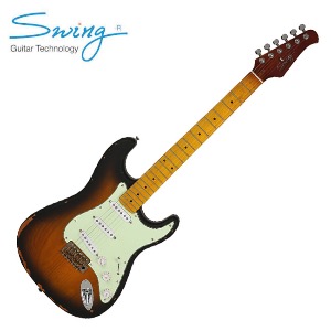 Swing S-1R / 2 Tone Sunburst (라커피니쉬, 1피스 넥)