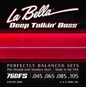 [La Bella] 베이스기타 스트링 - 760FS Deep Talkin’ Bass, Flat Wound - Standard 45-105