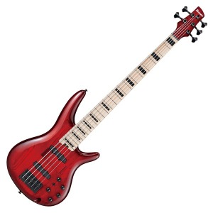 Ibanez Adam Nitti Signature Premium ANB205 Bass Guitar - Transparent Wine Red Burst 5현 베이스기타