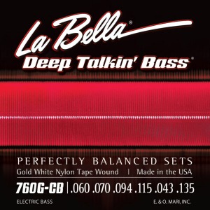 라벨라 labella 760N-B-XL Black Nylon Tape, 5-String, Extra Long Scale