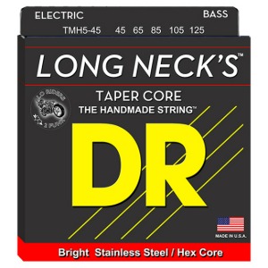 DR Long Necks Taper Core String / 테이퍼코어 멀티스케일 핸드메이드 베이스 스트링 롱넥 (TMH5-45) 45-125 5현