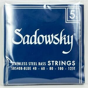 Sadowsky Blue Nickel Bass Taperwound 5 String 045-125