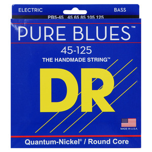 DR Quantum nickel/Round core PURE BLUES PB45-125 5현 베이스용