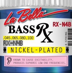 [La Bella] 베이스기타 스트링 - RX-N4B Bass RX Nickel-Plated, 45-65-80-100