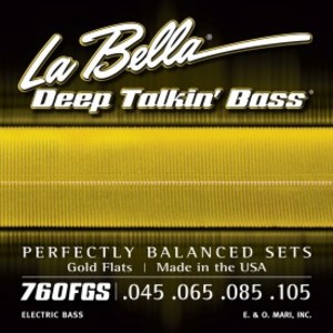 [La Bella] 베이스 4현 스트링 - 760FGS Deep Talkin&#039; Bass - 45-65-85-105 딥터킹 골드프렛 스트링